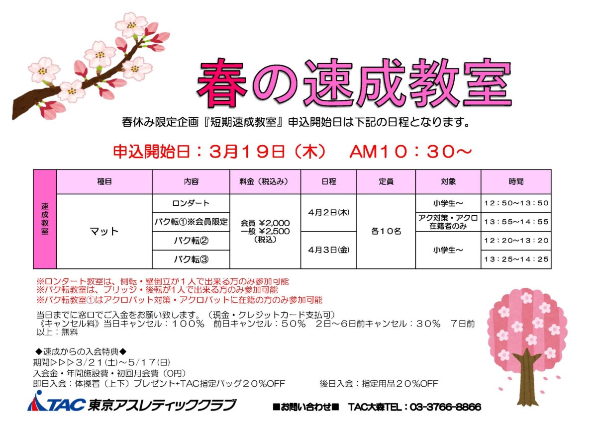 春速成チラシのサムネイル